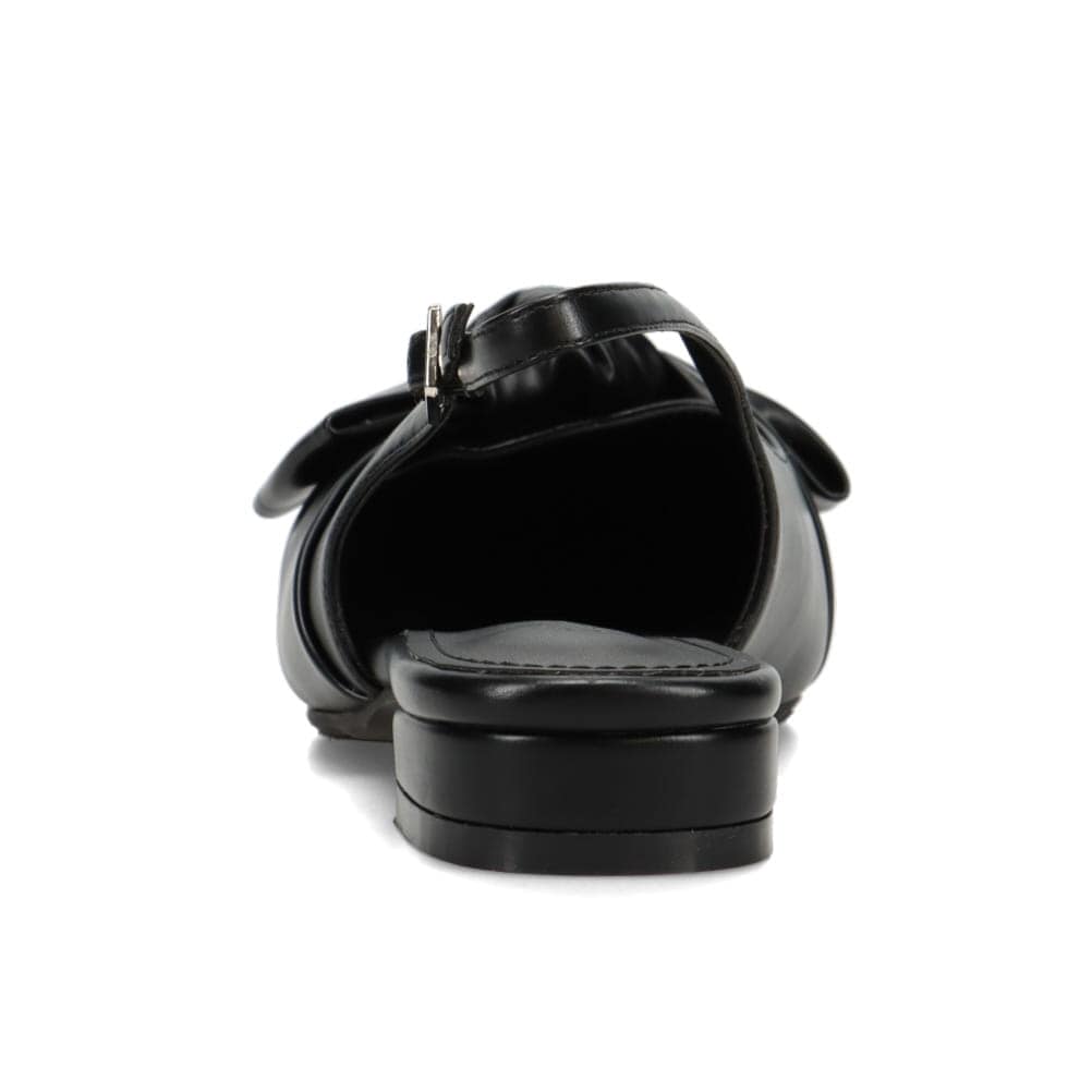 リボン付きポインテッドトゥパンプス