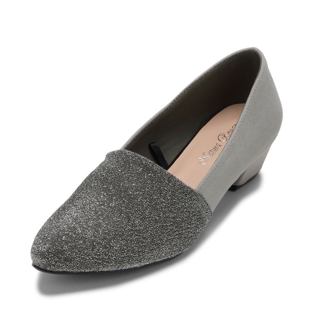 ラメストレッチパンプス