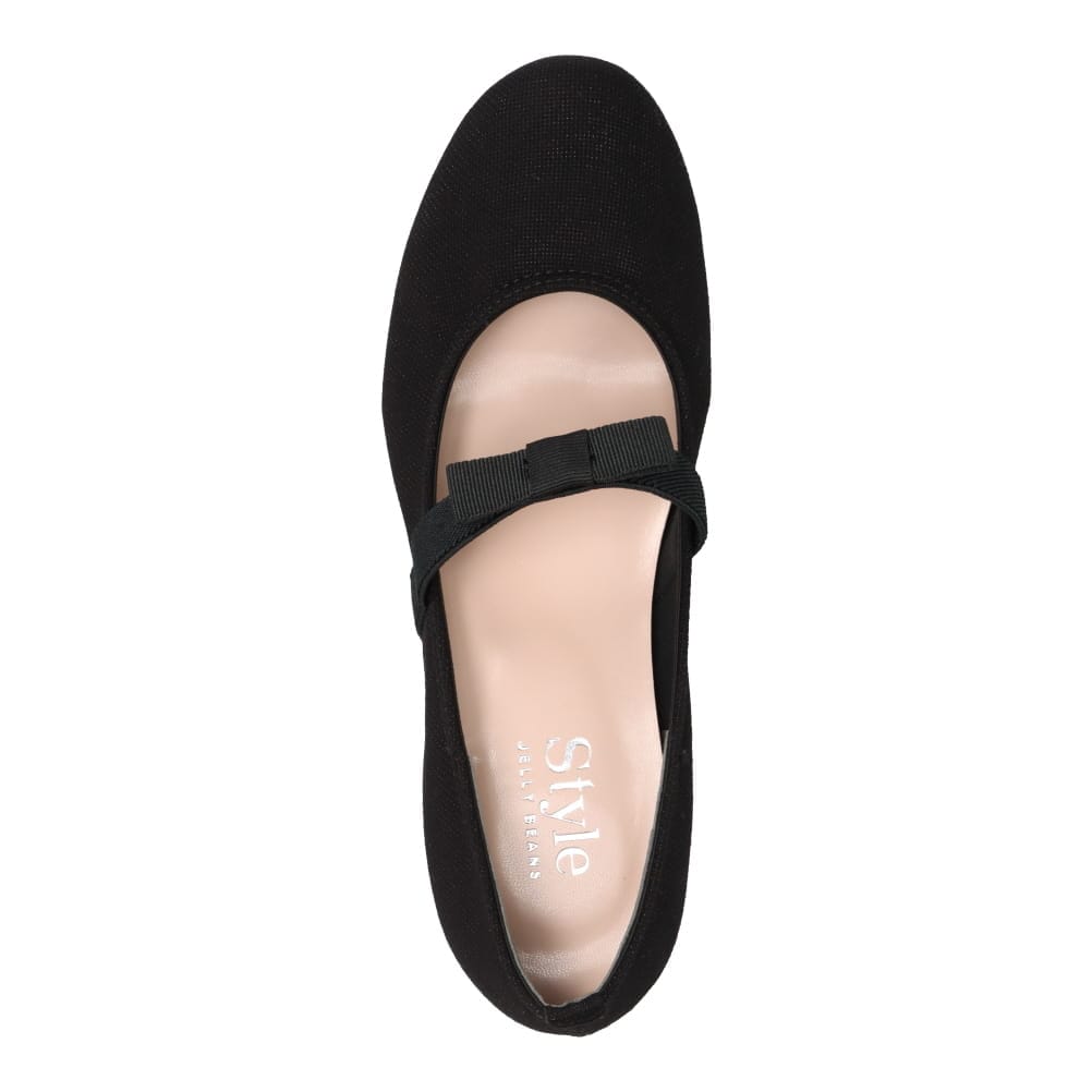 ゴムリボンパンプス