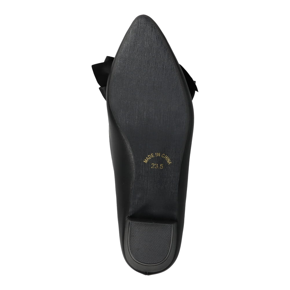 取り外し可能リボン付きパンプス