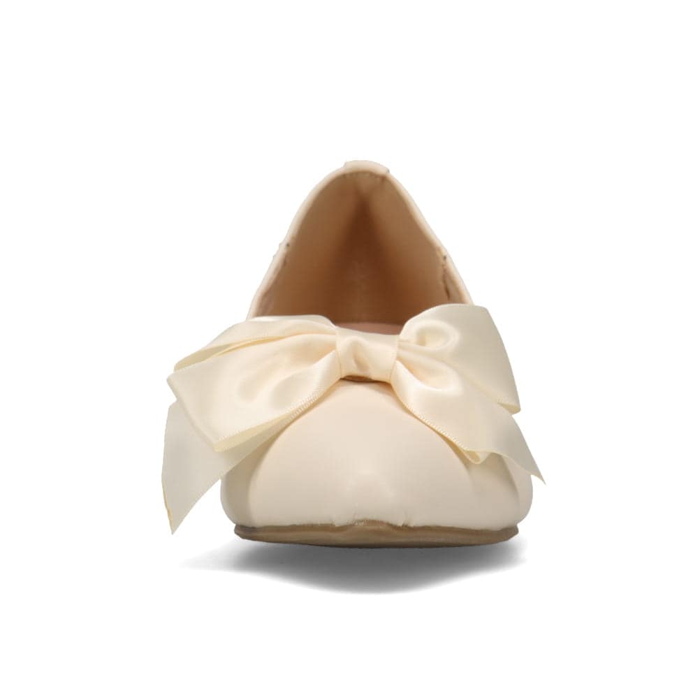 取り外し可能リボン付きパンプス