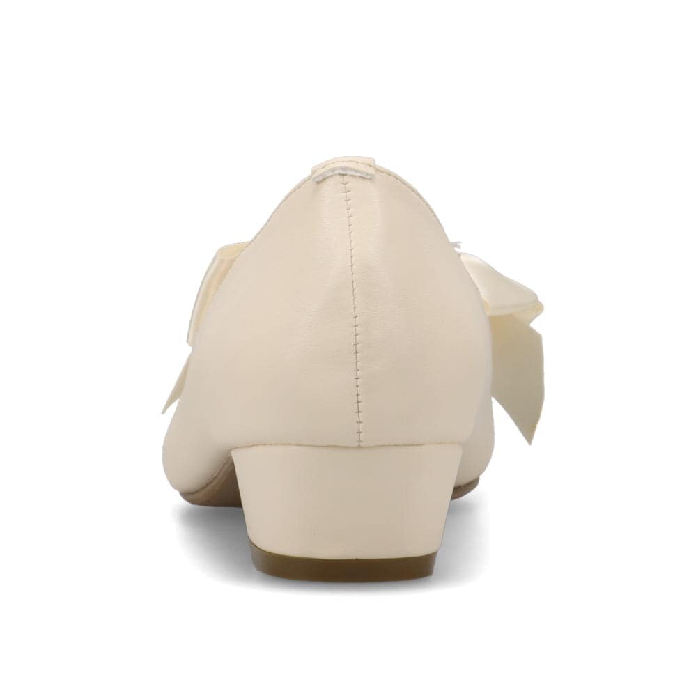 取り外し可能リボン付きパンプス