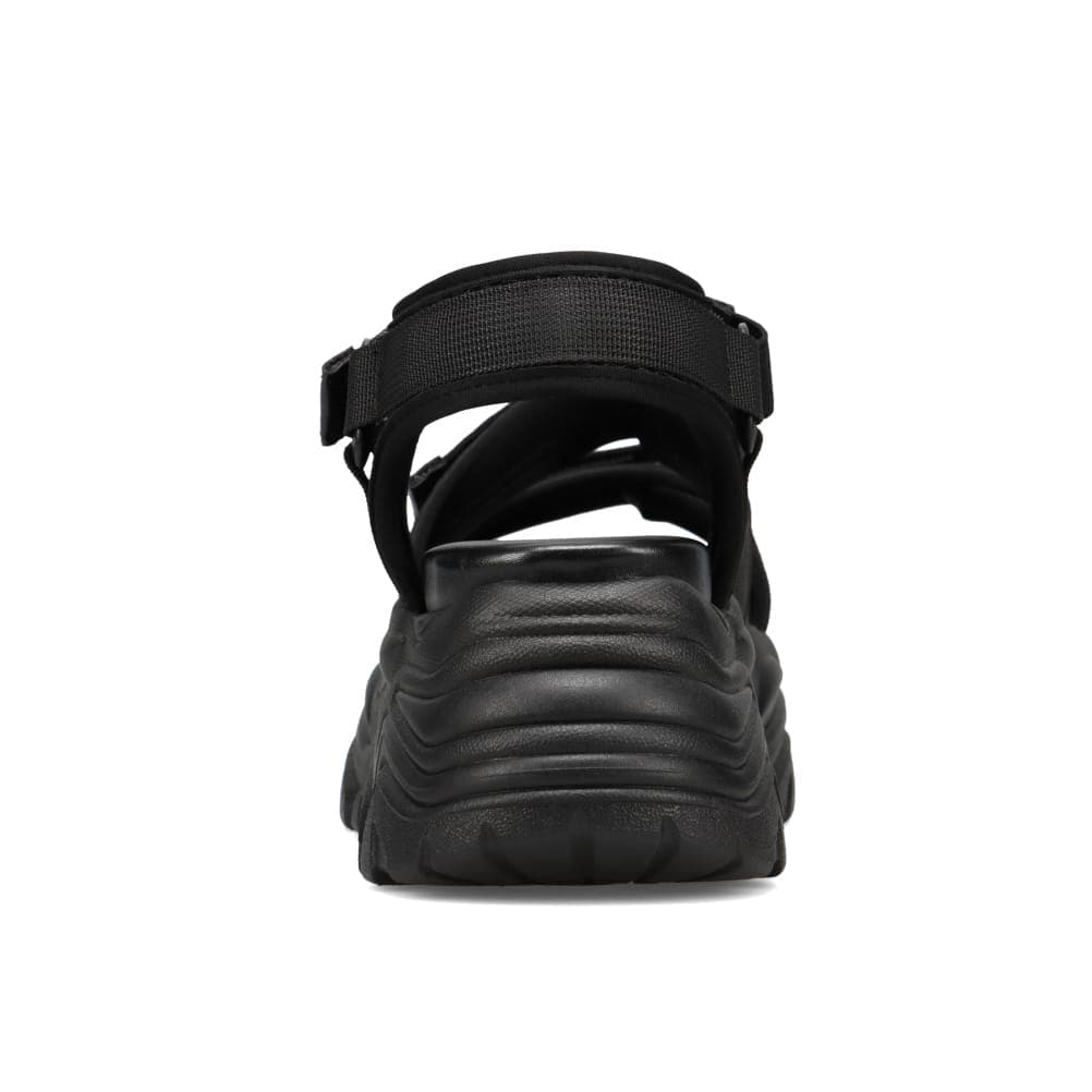 ブラックスポーツサンダル厚底 楽天市場】【サイズ交換・返品無料】厚底 ベルクロ ストラップ