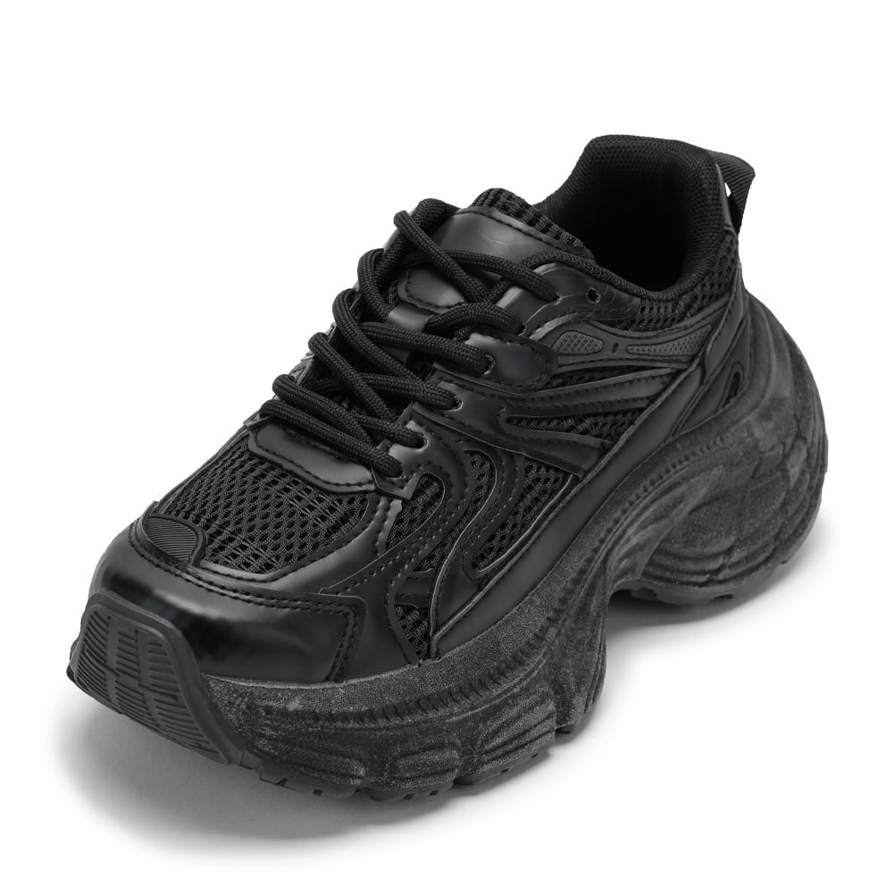 LENA レナ ボリュームソールスニーカー ブラック レディース | 靴