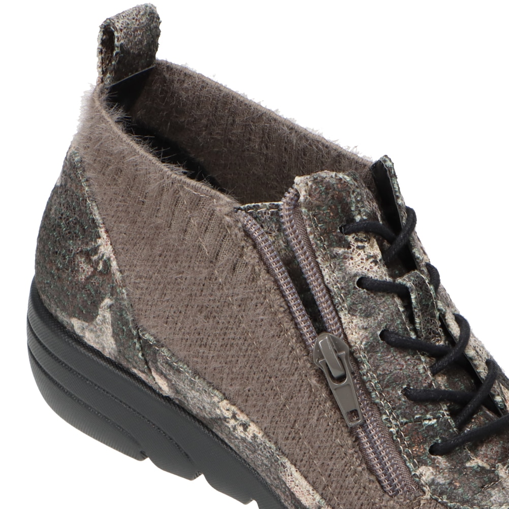 モヘアニットレースアップシューズ