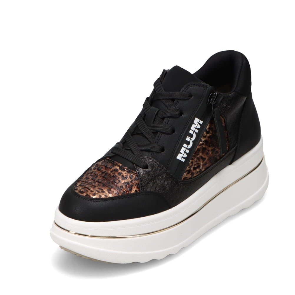 厚底ミッドカットスニーカー