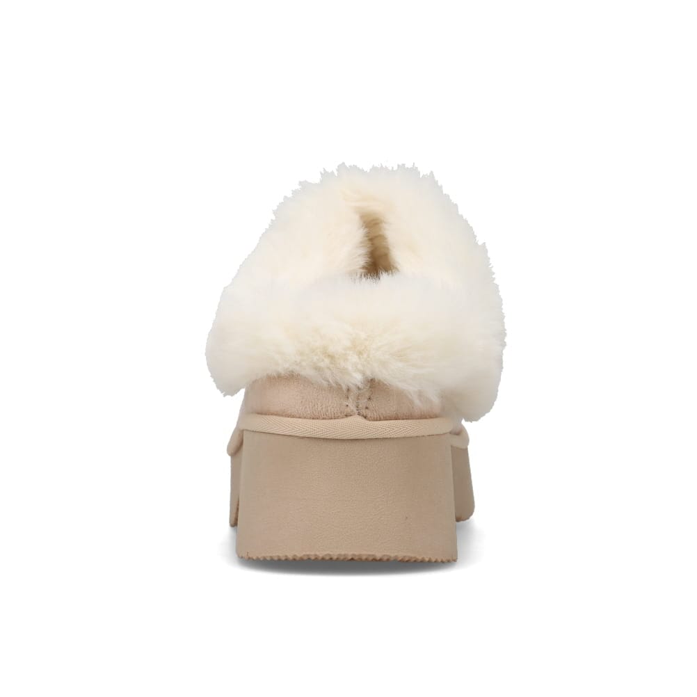 MOZ sweden モズ スウェーデン ファーサンダル アイボリー レディース