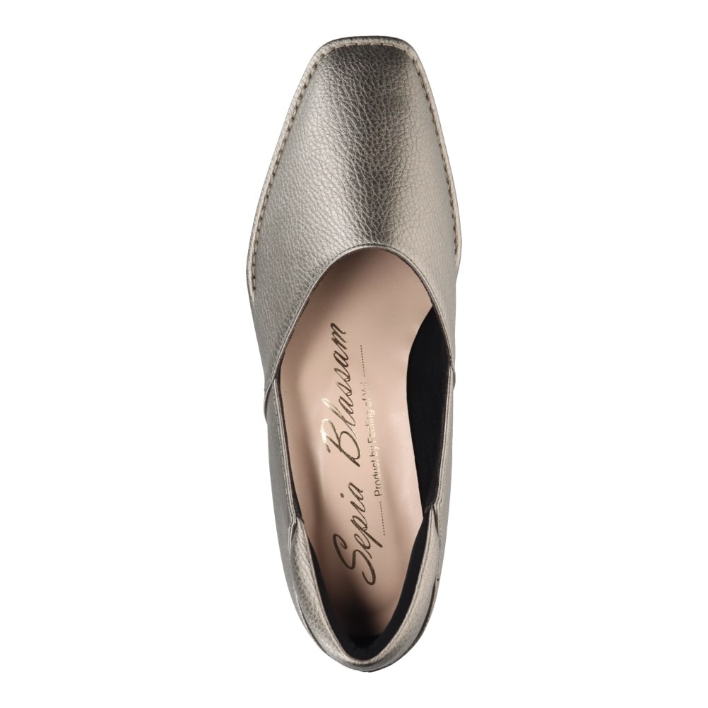 Sepia Blassam セピアブラッサム スクエアトゥカッターシューズ グレー