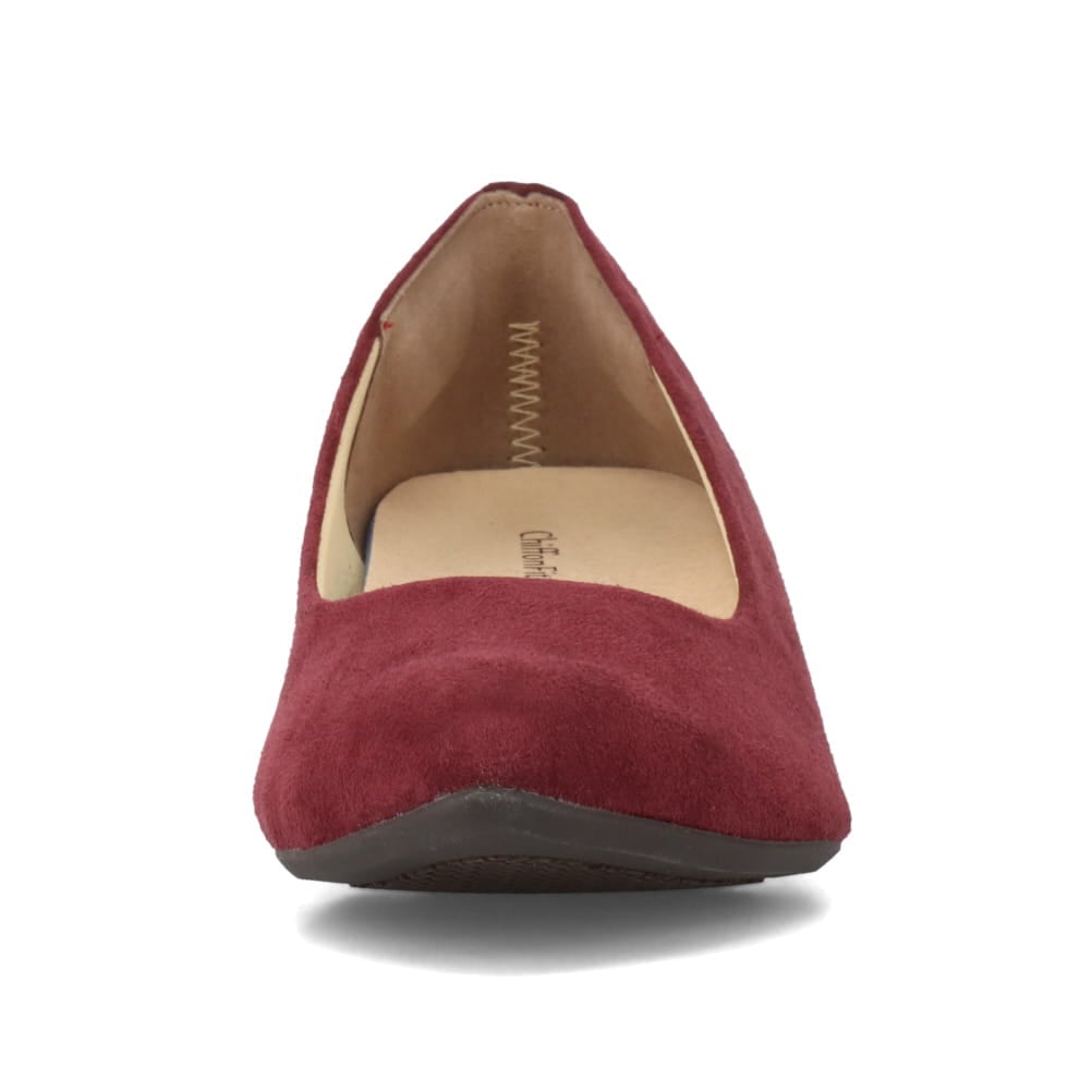 アーモンドトゥローヒールパンプス