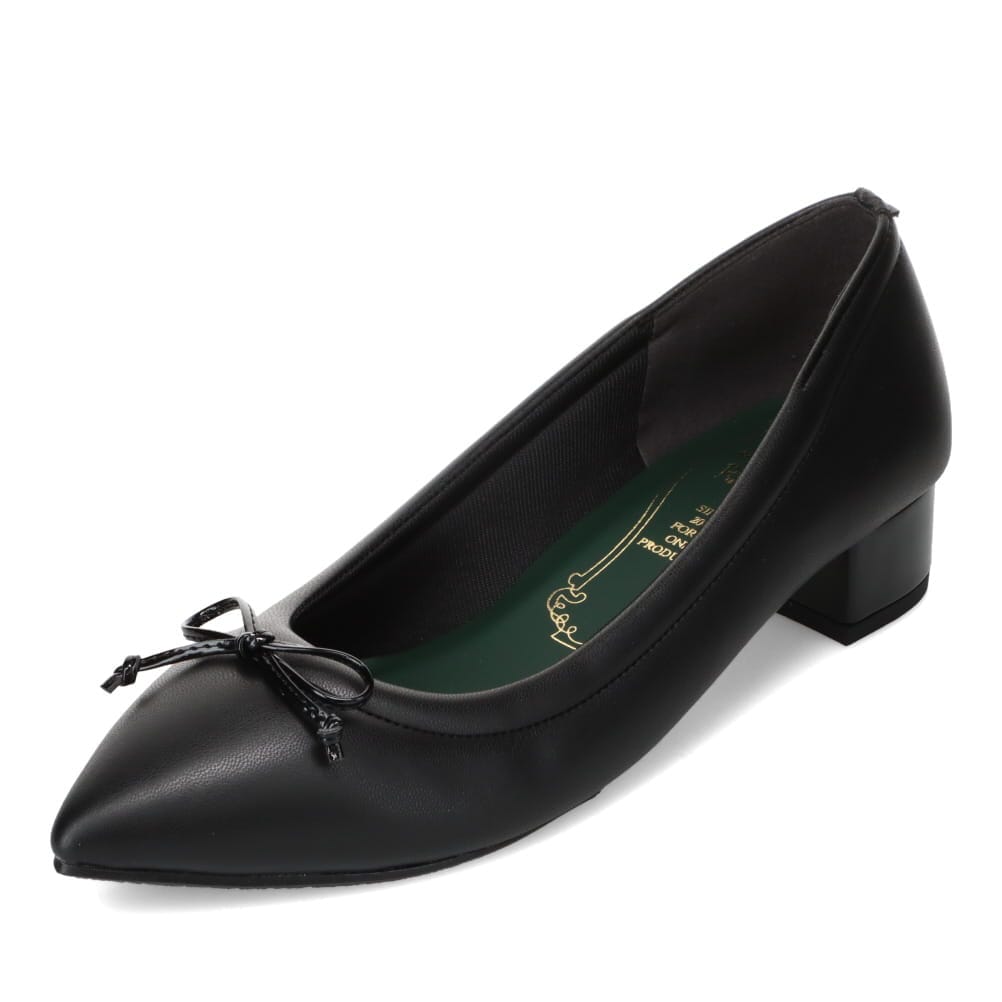 リボン付きパンプス