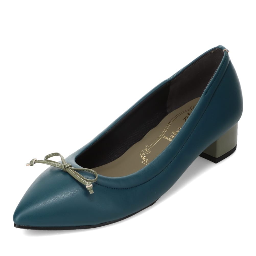 リボン付きパンプス