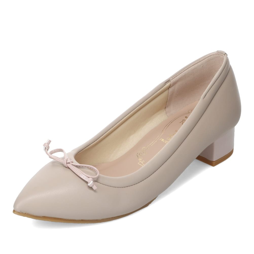 リボン付きパンプス
