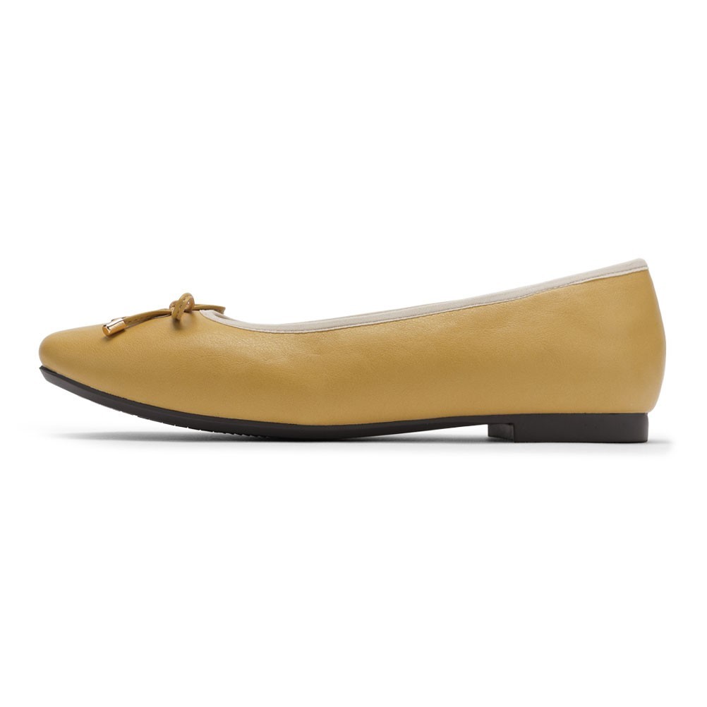 幅広 3E 防水 バレエパンプス ＜1.0cmヒール＞【22.5cm～24.5cm】