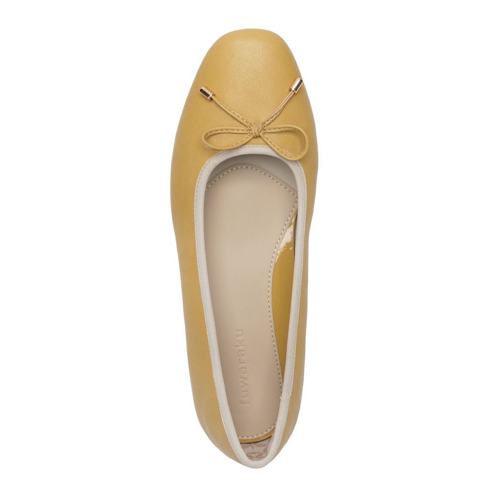 幅広 3E 防水 バレエパンプス ＜1.0cmヒール＞【22.5cm～24.5cm】