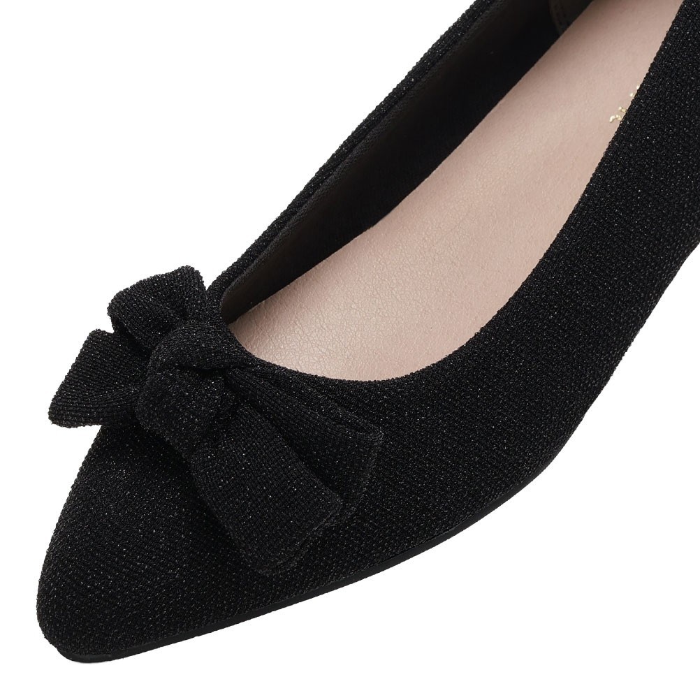 リボンフラットパンプス