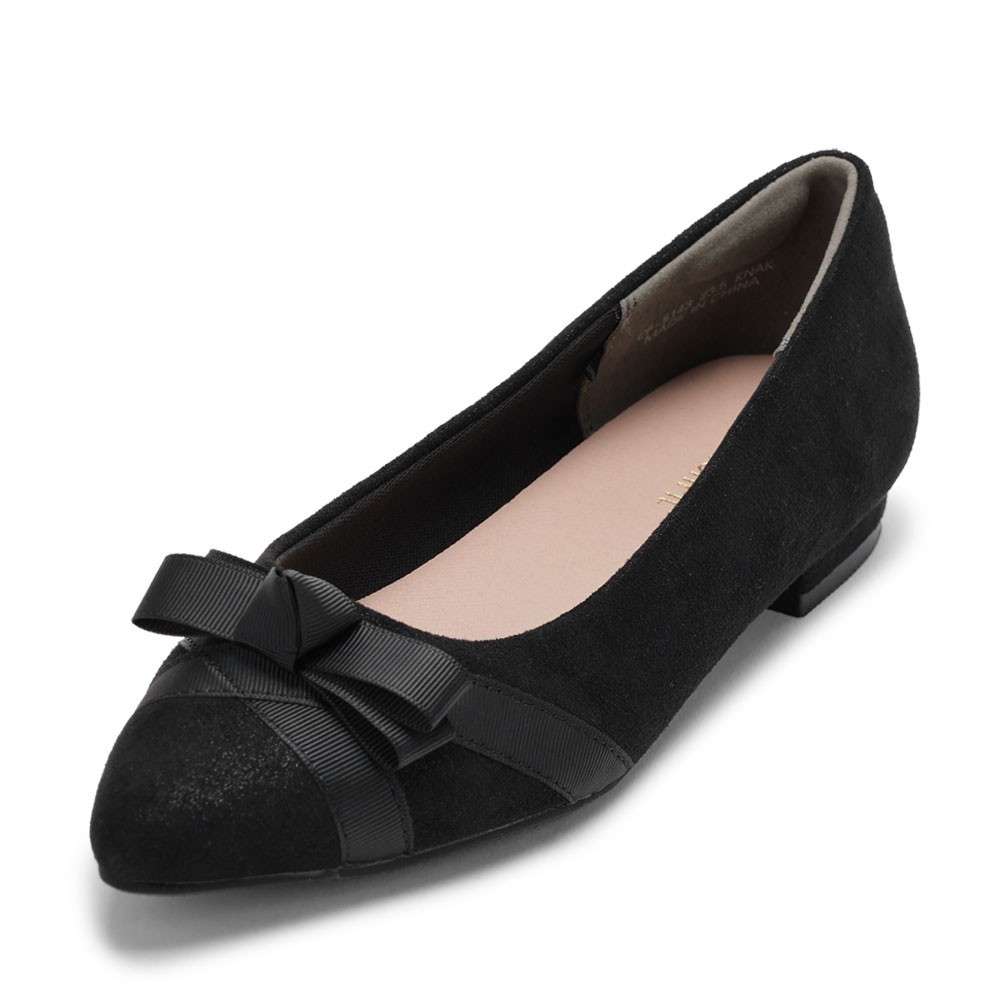 リボンフラットパンプス