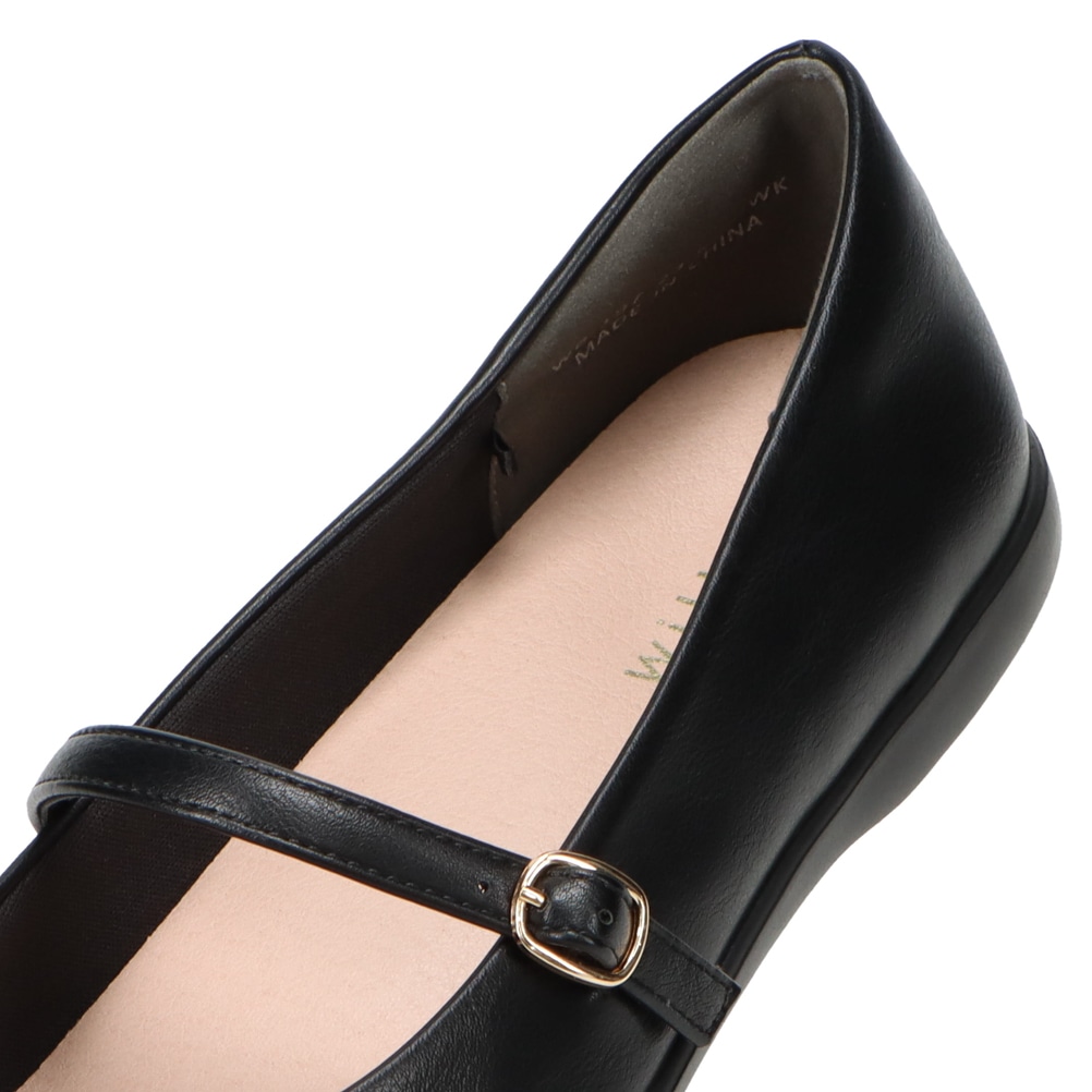 【よくばりパンプス】幅広 3E 超軽量 ストラップパンプス 【22.0cm～26.0cm】