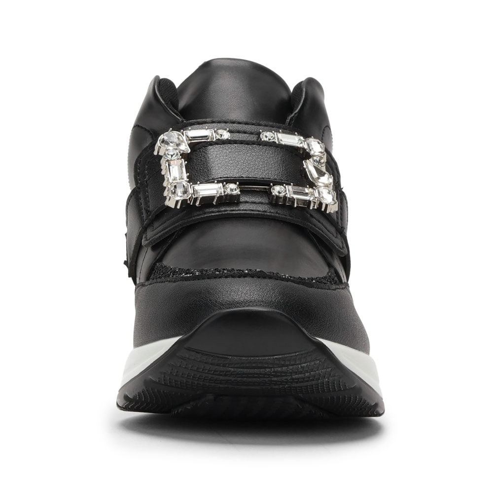 ビジュー付き厚底スニーカー