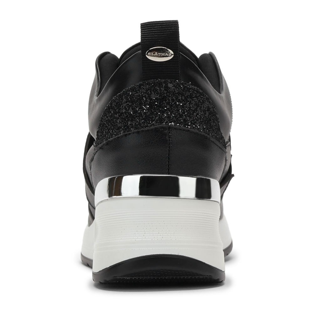 ビジュー付き厚底スニーカー