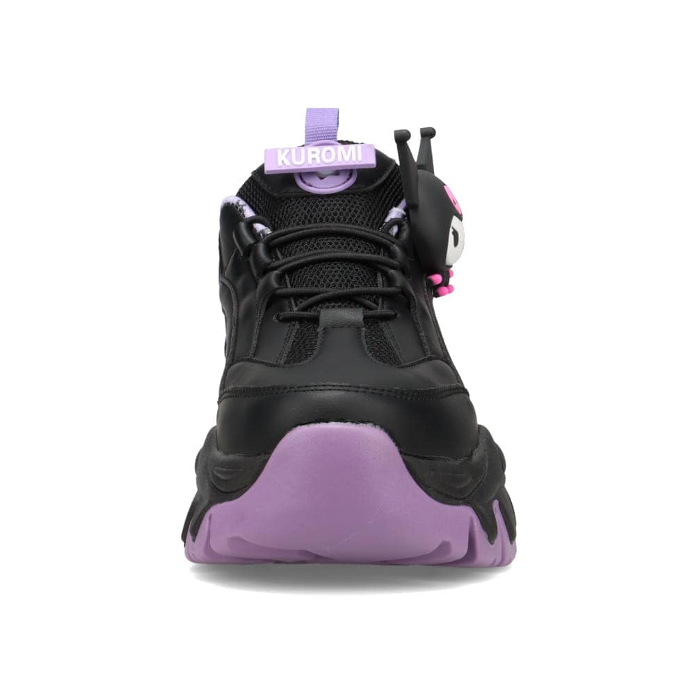 【KUROMI｜クロミ】スパットシューズ × サンリオキャラクターズ（厚底タイプ）手を使わずに履ける【22.5cm～25.0cm】