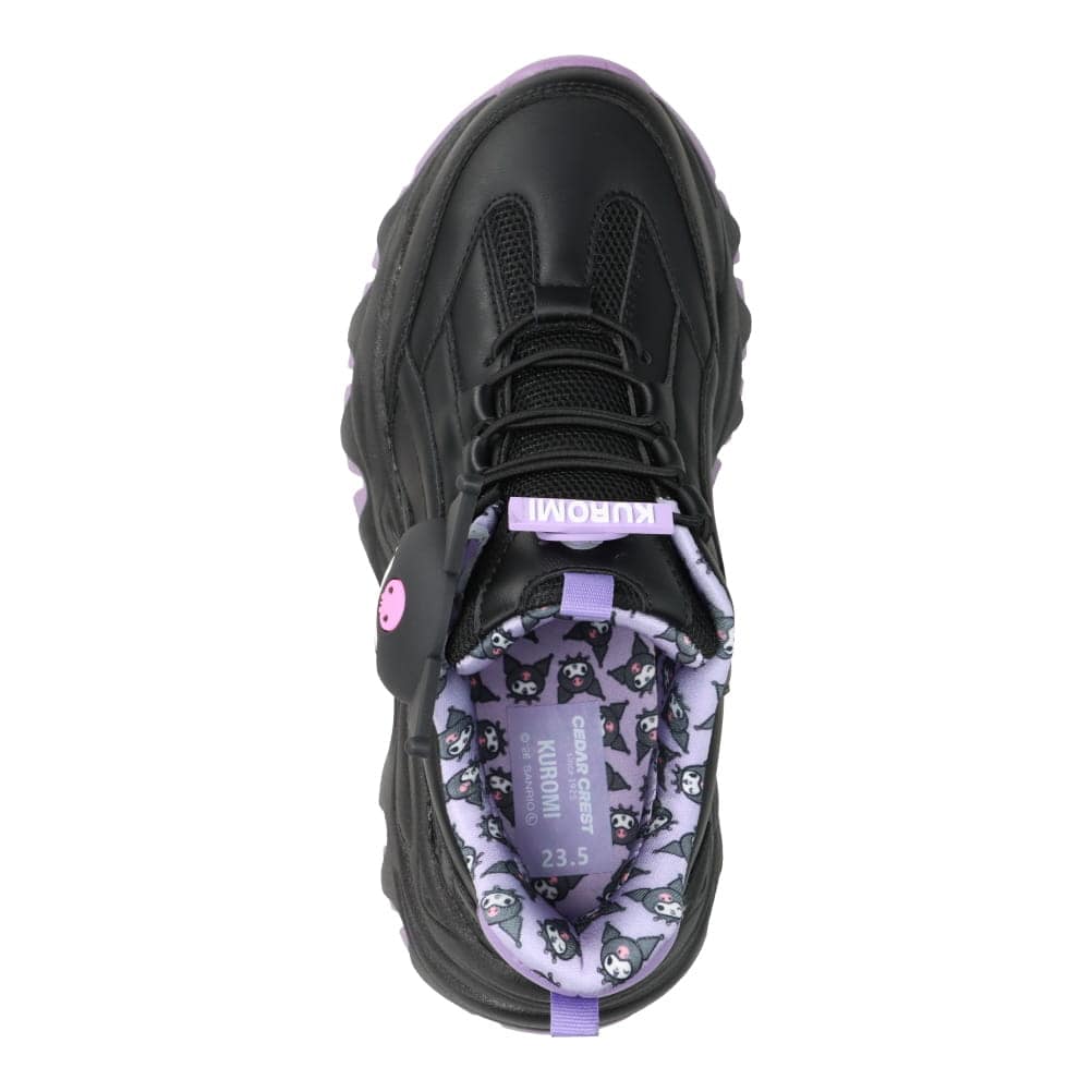 【KUROMI｜クロミ】スパットシューズ × サンリオキャラクターズ（厚底タイプ）手を使わずに履ける【22.5cm～25.0cm】