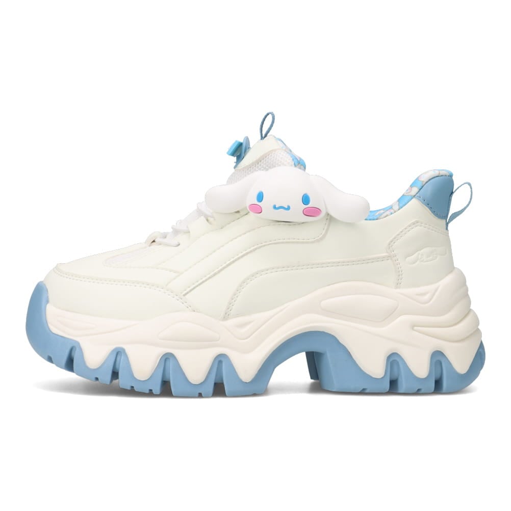 【CINNAMOROLL｜シナモロール】スパットシューズ × サンリオキャラクターズ（厚底タイプ）手を使わずに履ける【22.5cm～25.0cm】