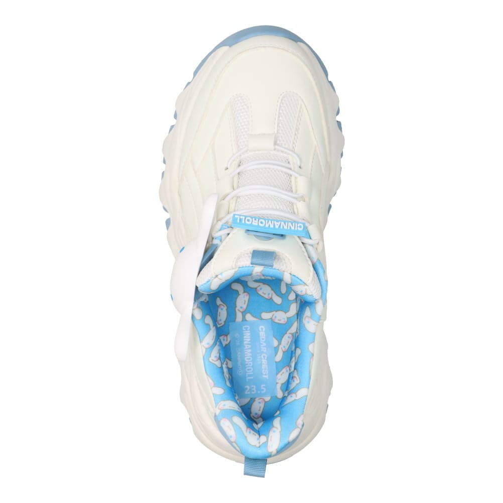 【CINNAMOROLL｜シナモロール】スパットシューズ × サンリオキャラクターズ（厚底タイプ）手を使わずに履ける【22.5cm～25.0cm】