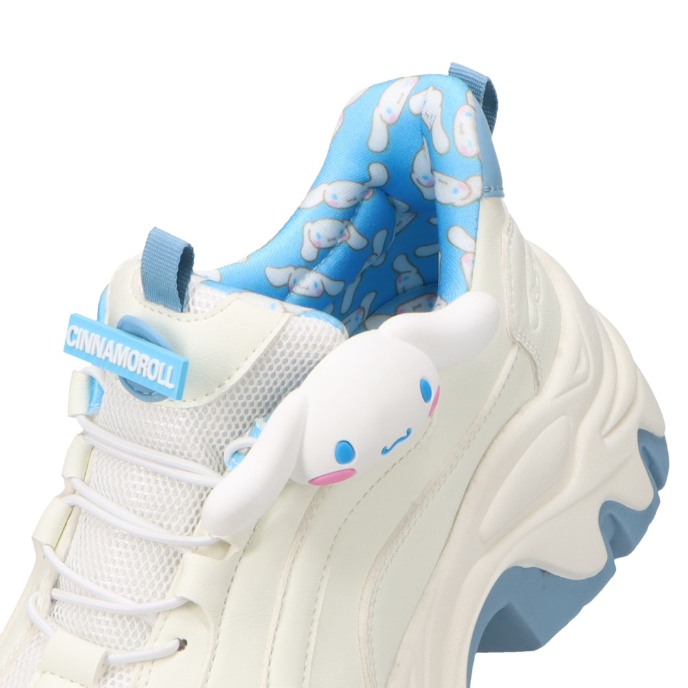 【CINNAMOROLL｜シナモロール】スパットシューズ × サンリオキャラクターズ（厚底タイプ）手を使わずに履ける【22.5cm～25.0cm】