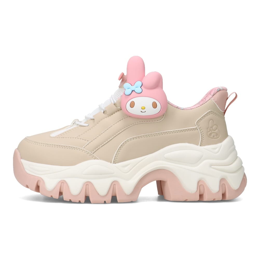 【MY MELODY｜マイメロディー】スパットシューズ × サンリオキャラクターズ（厚底タイプ）手を使わずに履ける【22.5cm～25.0cm】