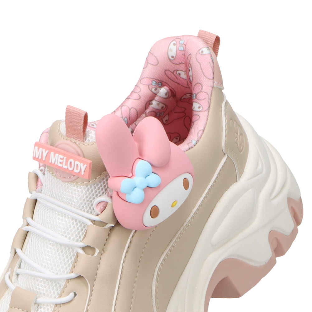【MY MELODY｜マイメロディー】スパットシューズ × サンリオキャラクターズ（厚底タイプ）手を使わずに履ける【22.5cm～25.0cm】