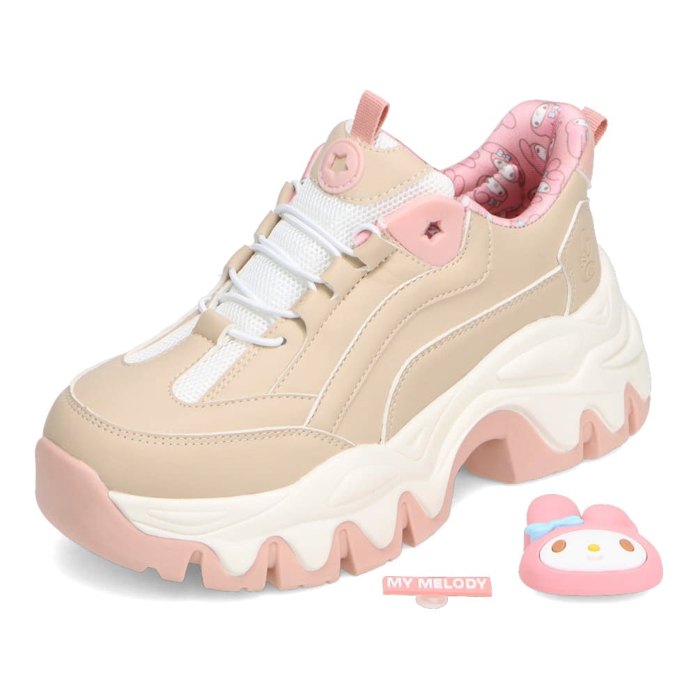 【MY MELODY｜マイメロディー】スパットシューズ × サンリオキャラクターズ（厚底タイプ）手を使わずに履ける【22.5cm～25.0cm】