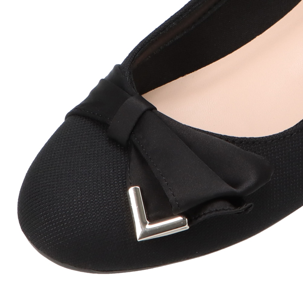 リボンバレエパンプス