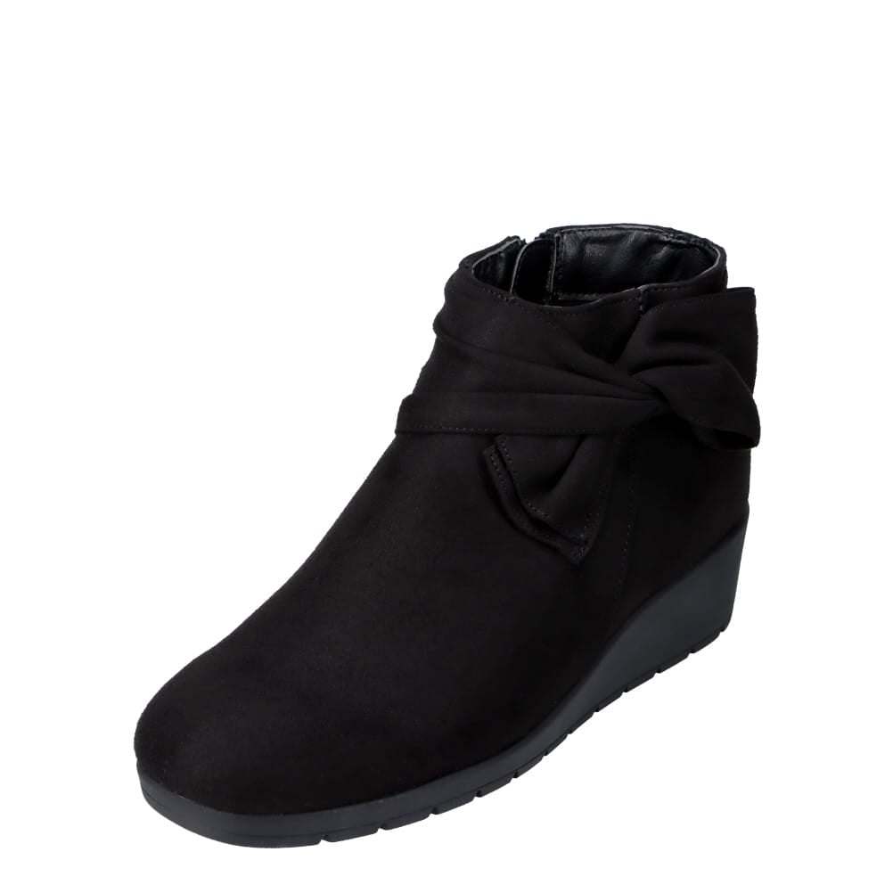 Myb エムワイビー リボンスエードブーツ レディース ブラック スエード 靴 スニーカーの通販 Kutsu Com チヨダ公式オンラインショップ