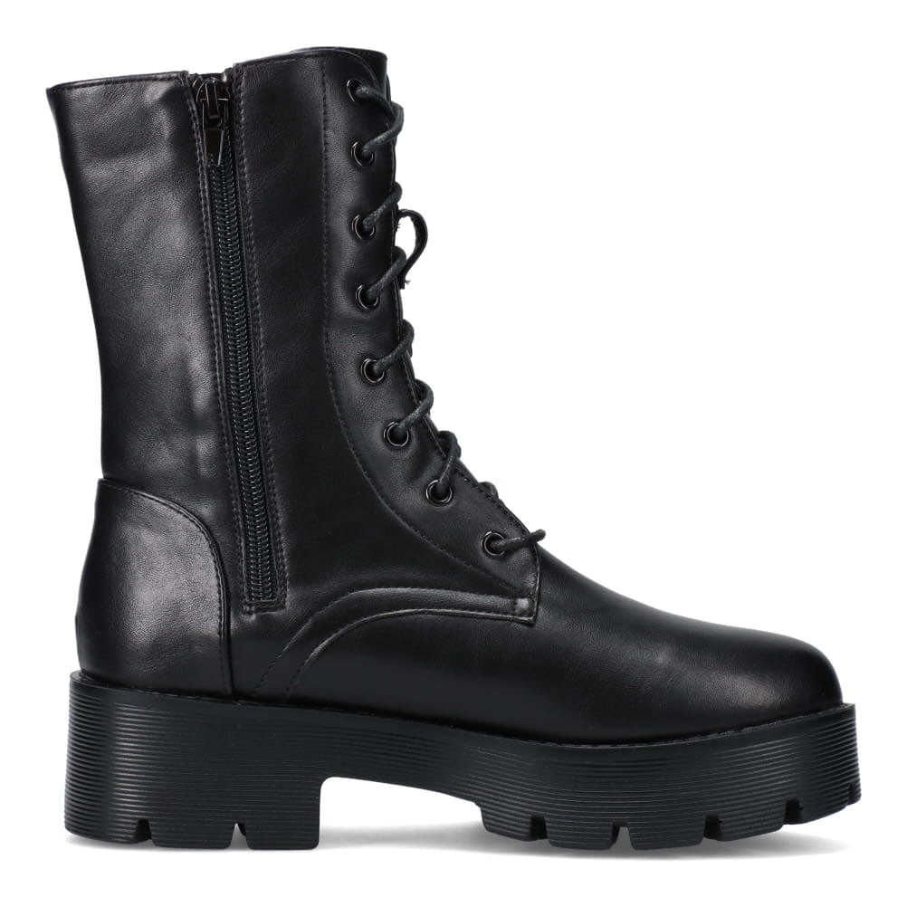 Lena レナ ミドル丈ワークブーツ レディース ブラック | 靴（シューズ