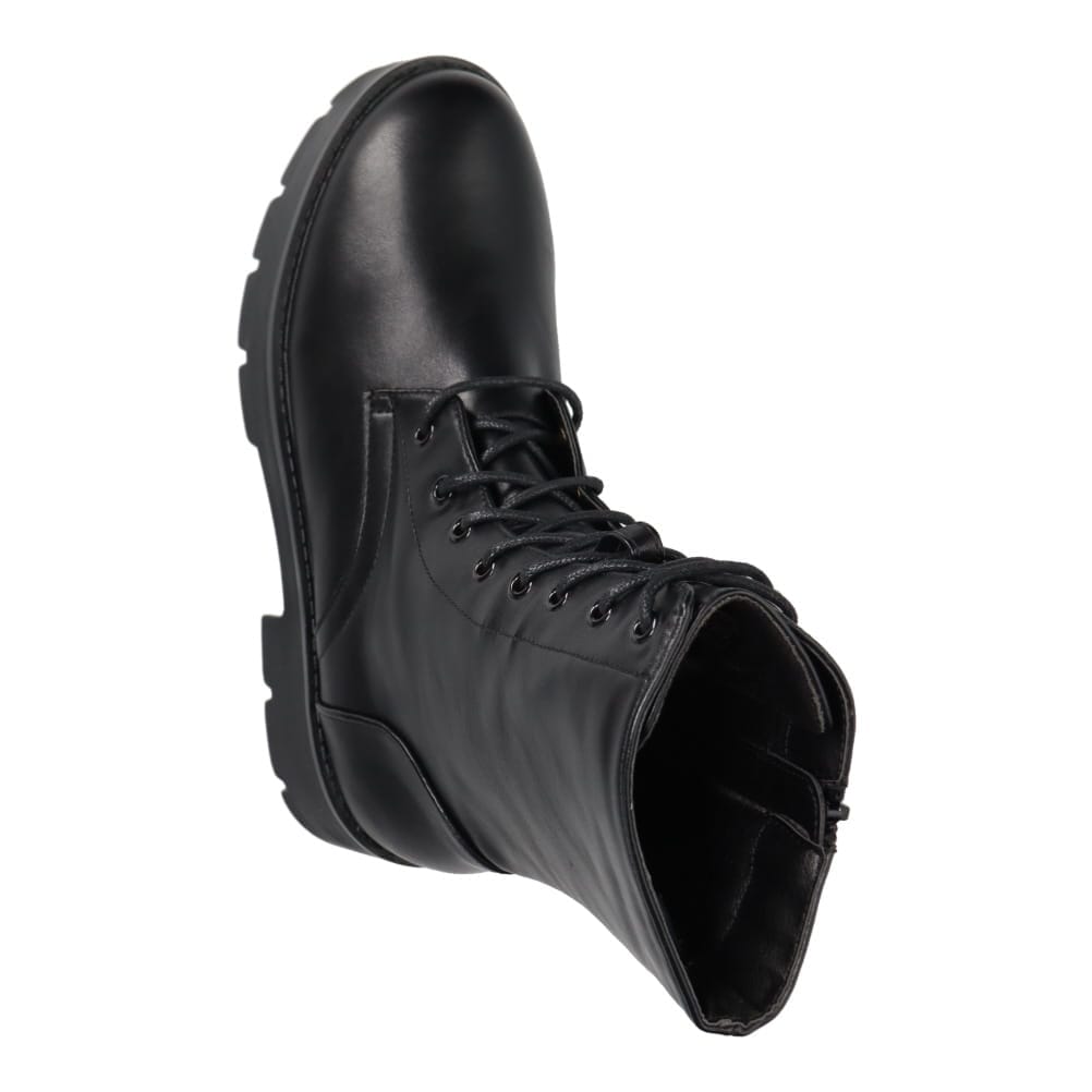 Lena レナ ミドル丈ワークブーツ レディース ブラック | 靴（シューズ