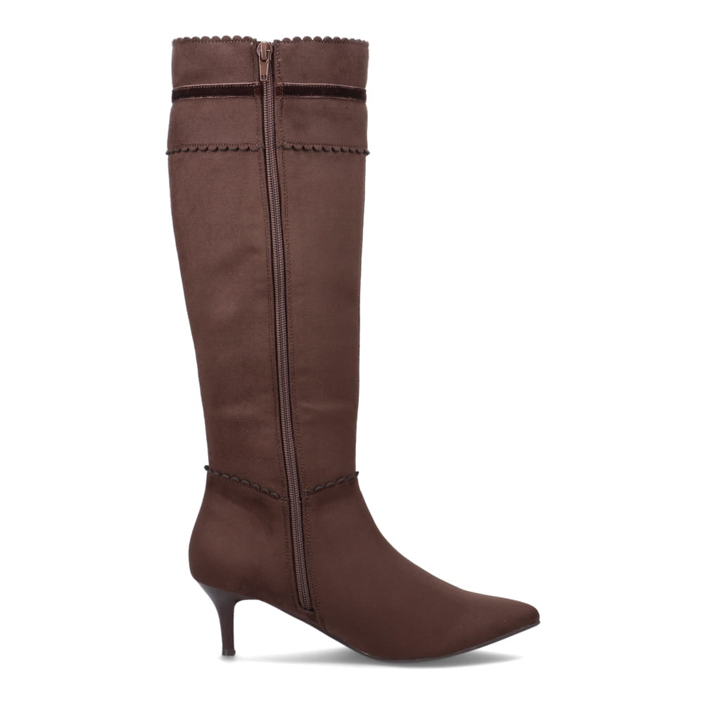 フラワーカットロングブーツ