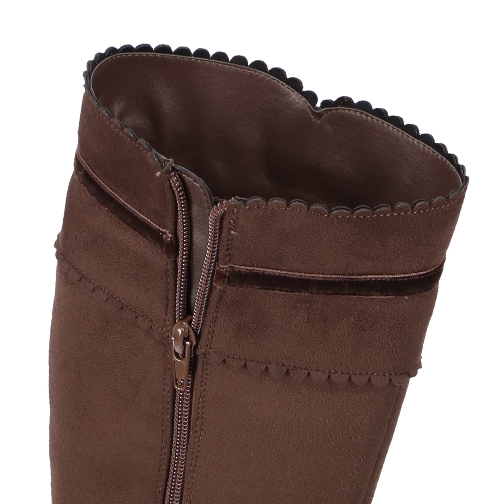 フラワーカットロングブーツ