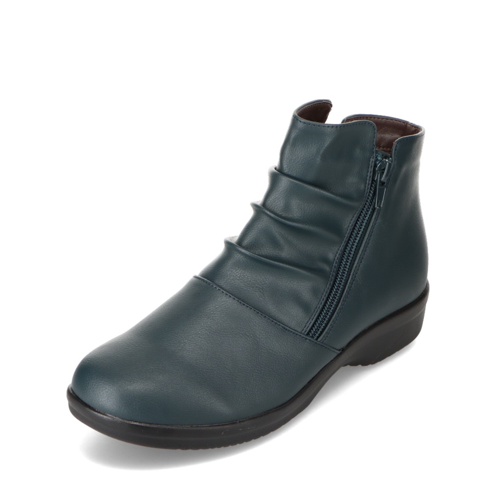 【user_2ffd4802さま専用】PG シューズ ブーツ 23.0㎝ R-PREMIUM アールプレミアム 幅広ダブルファスナーショートブーツ