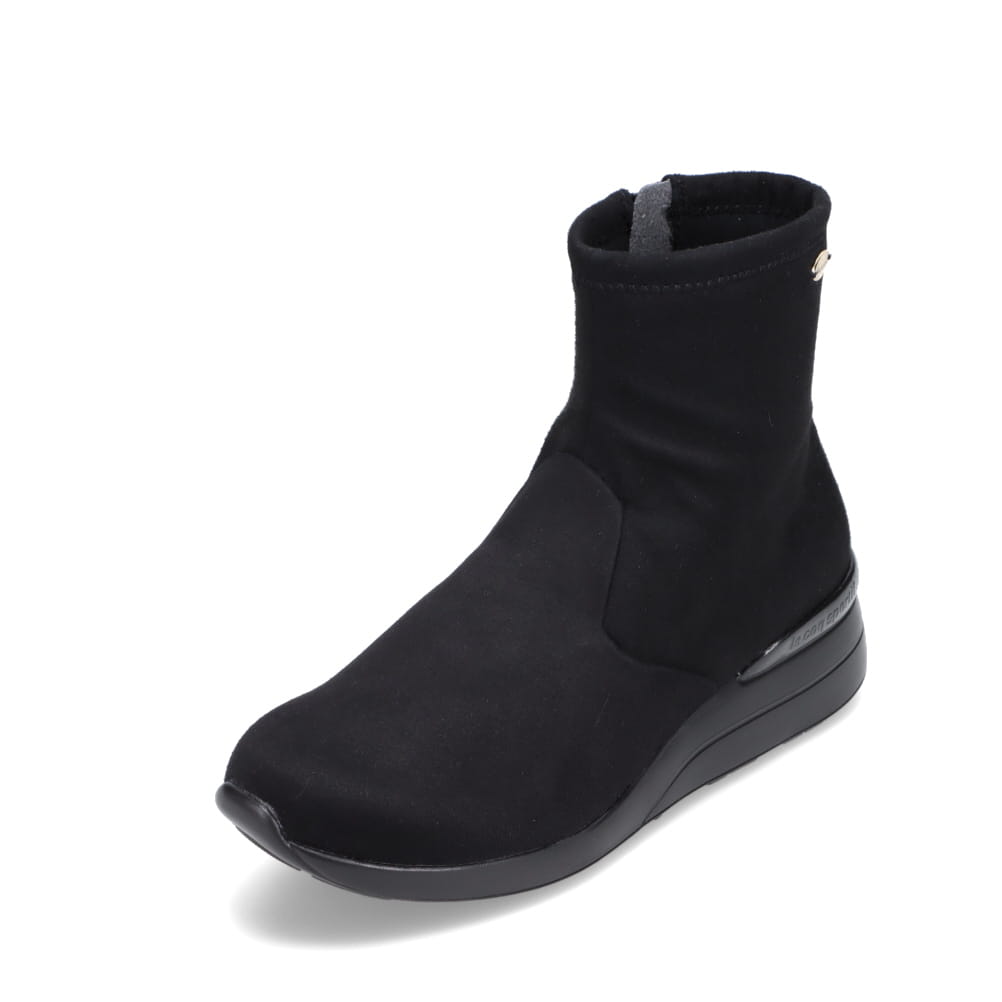 ルコックスポルティフ(lecoqsportif)ブーツ カジュアルシューズ LCS アンジェ II LG ブラック シルバー … le coq sportif ルコックスポルティフ LCS アンジェ II レディース