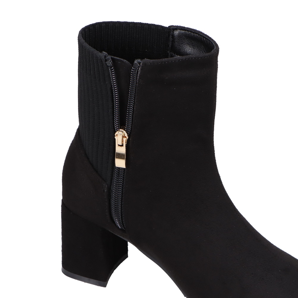 ニット切替ショートブーツ