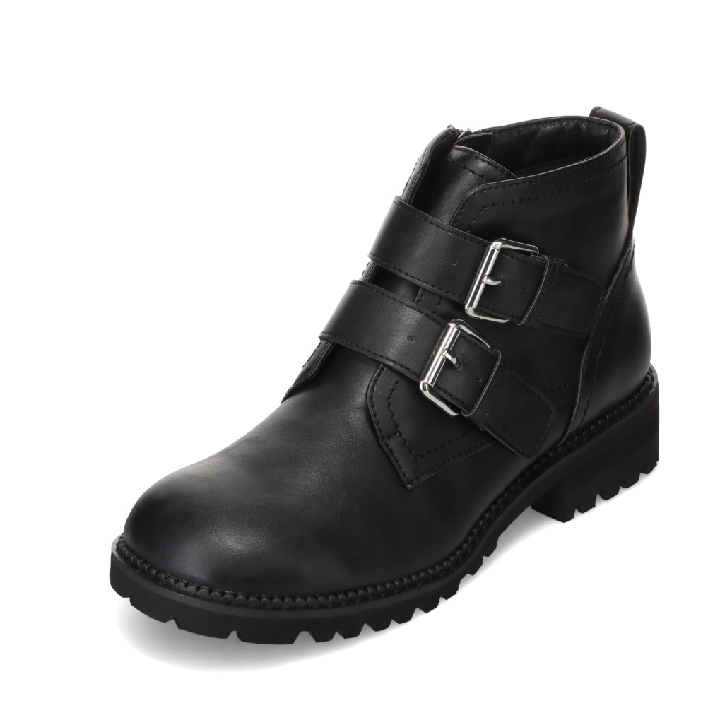 ダブルベルトショートブーツ