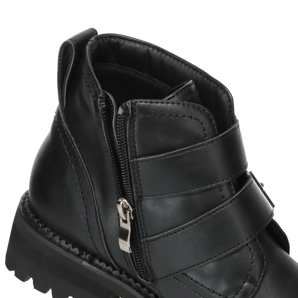 ダブルベルトショートブーツ