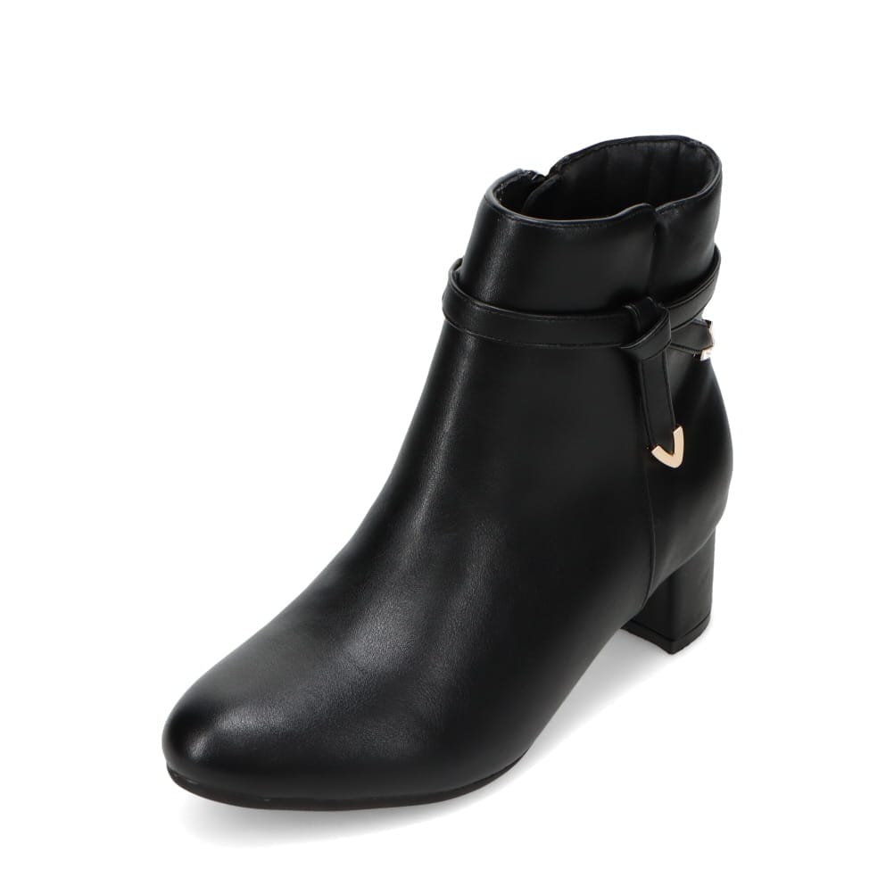 取り外し可能リボン付きショートブーツ