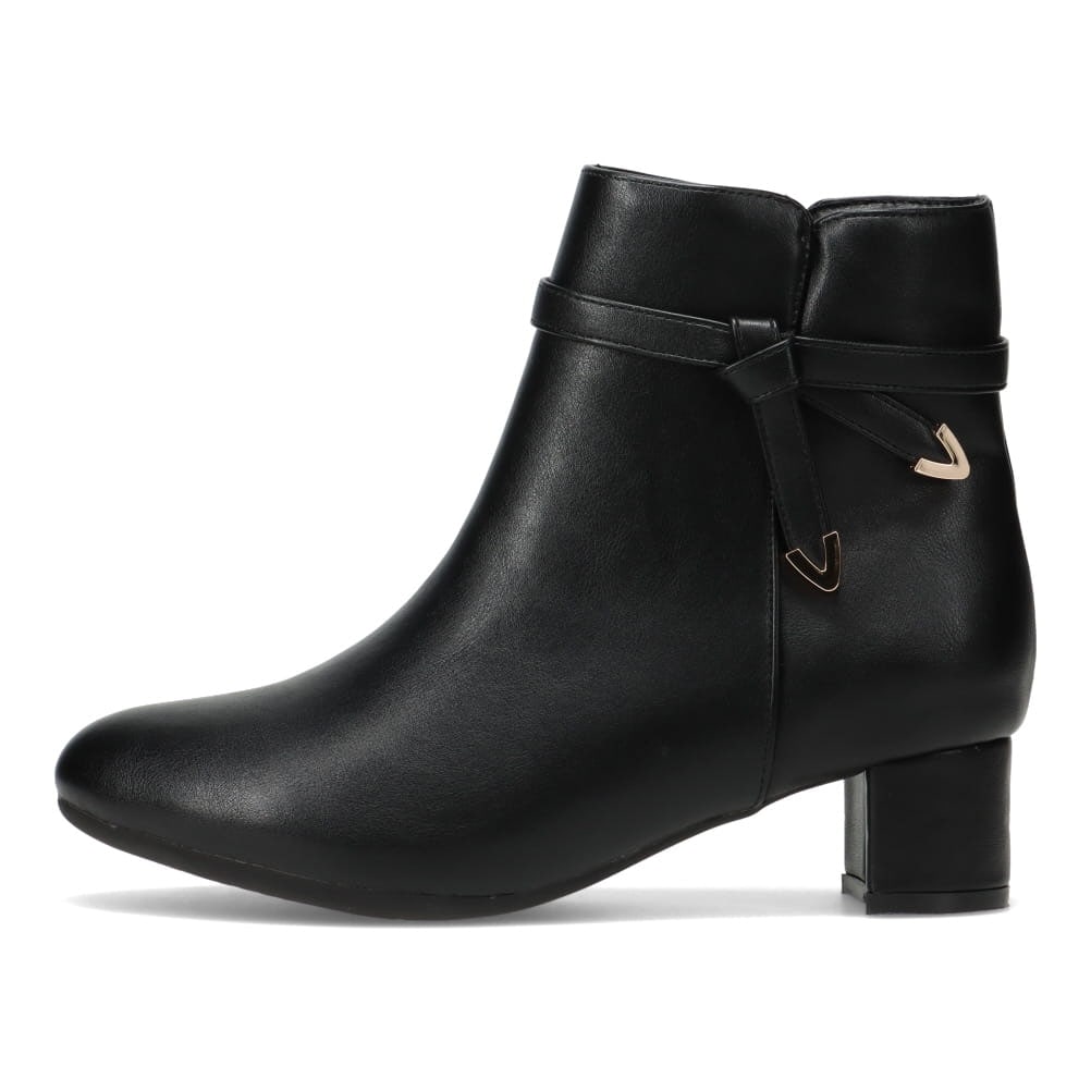 取り外し可能リボン付きショートブーツ