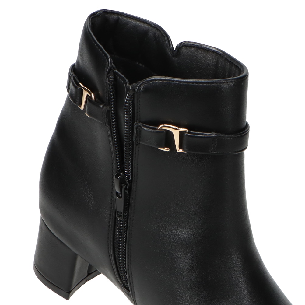 取り外し可能リボン付きショートブーツ