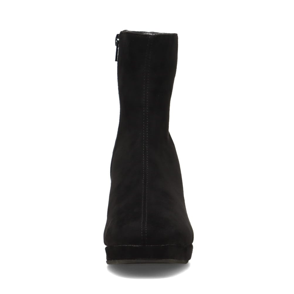 チャンキーヒールショートブーツ