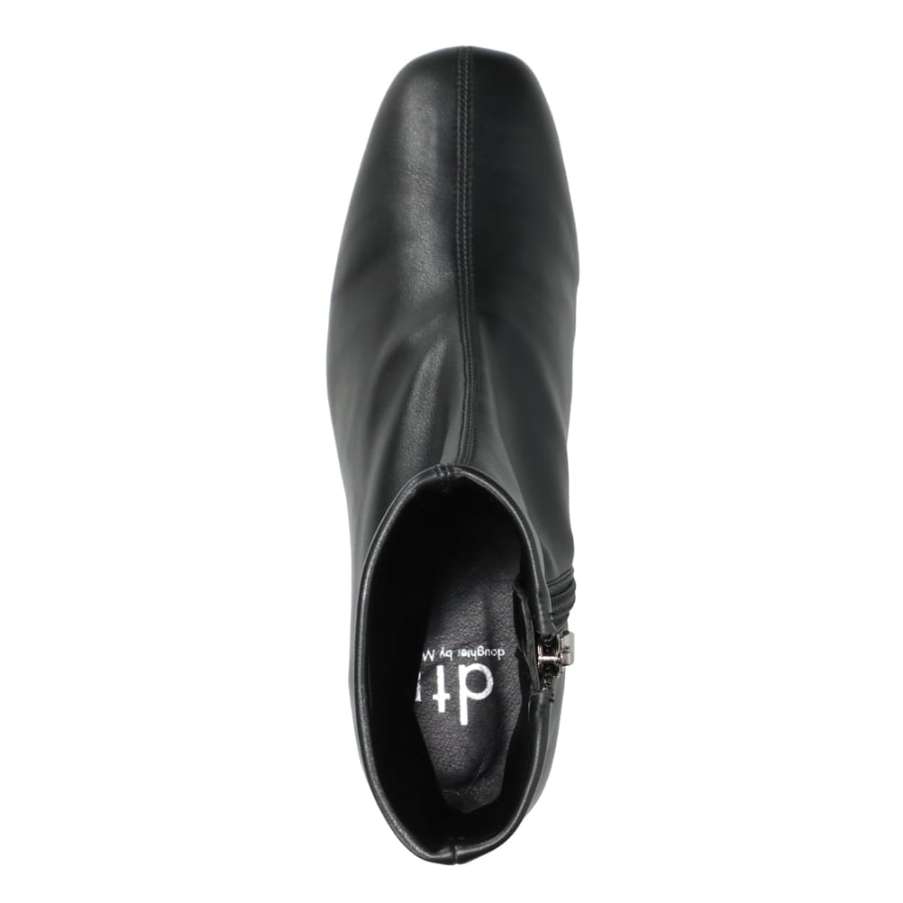 クリアヒールストレッチショートブーツ