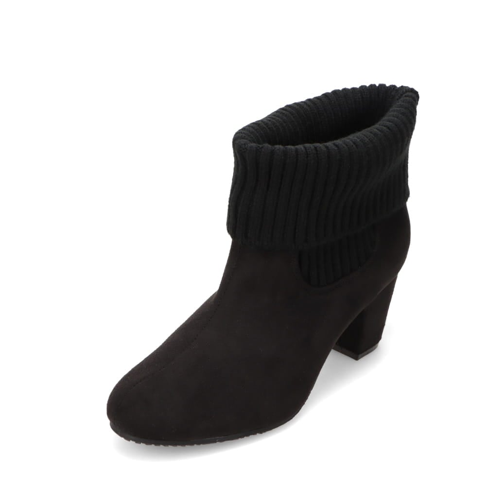 zuma collection ズマコレクション ニットブーツ ブラック×スエード