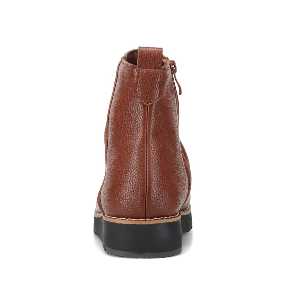 Shutte シュッテ サイドジップショートブーツ ブラウン レディース