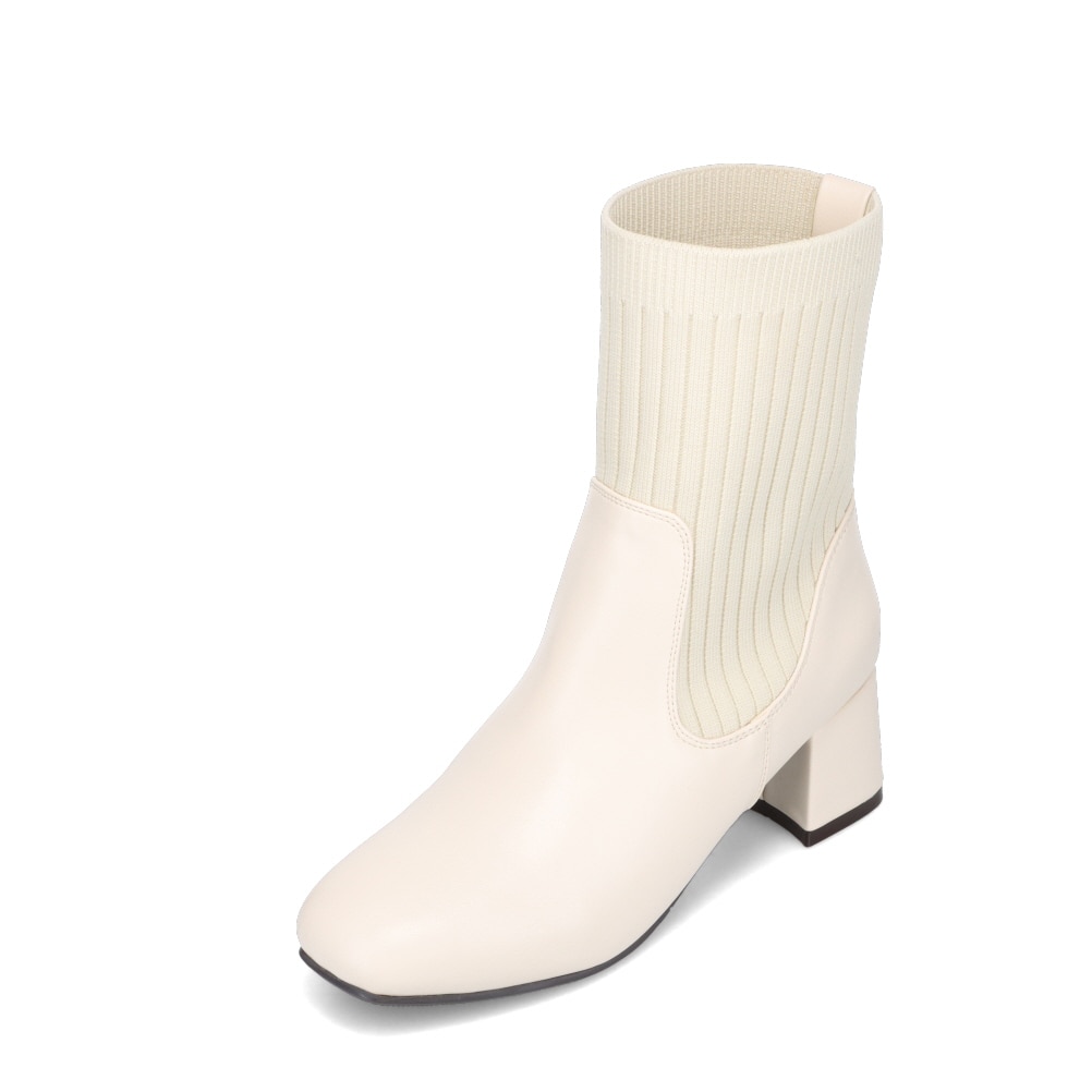 ヒールアップニットブーツ